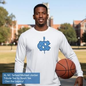 XL NC Tarheel Michael Jordan Tribute Long Sleeve Tee by  